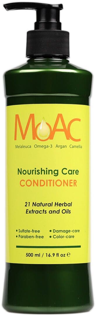 A bottle of nourishing care conditioner